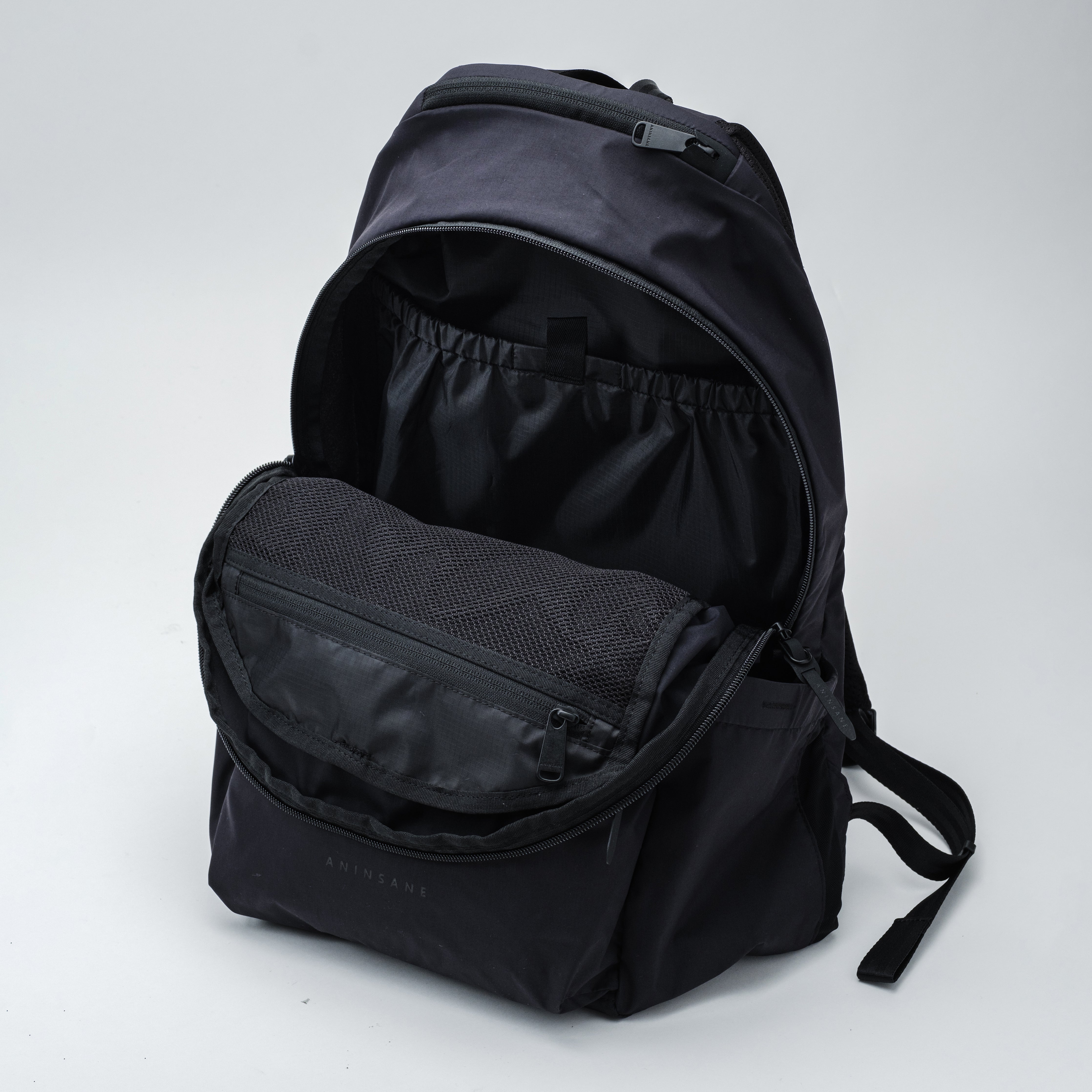 ブラックナイロンバックパック ANINSANE P01リュック　アンインセイン P01 – ANINSANE